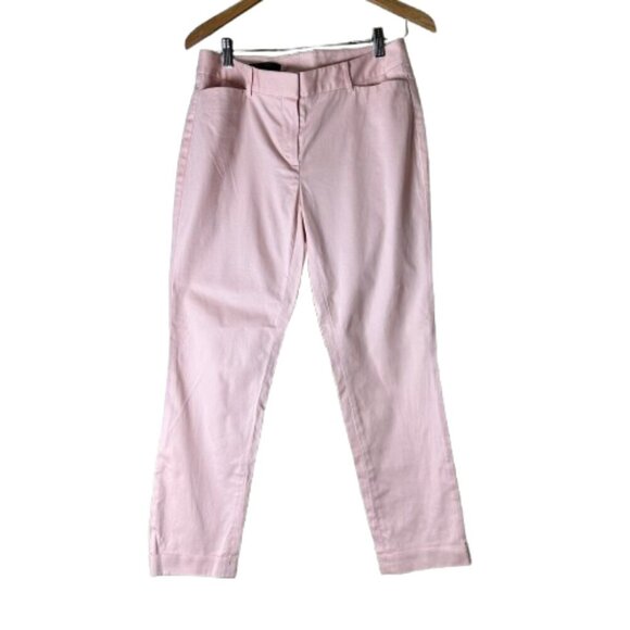 BROOKS BROTHERS Natalie Fit Blush Pink Chinos Pants Trousers Size 6 Straight Leg - Picture 1 of 9